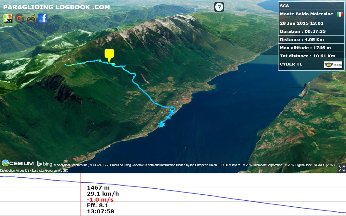 paraglider flight