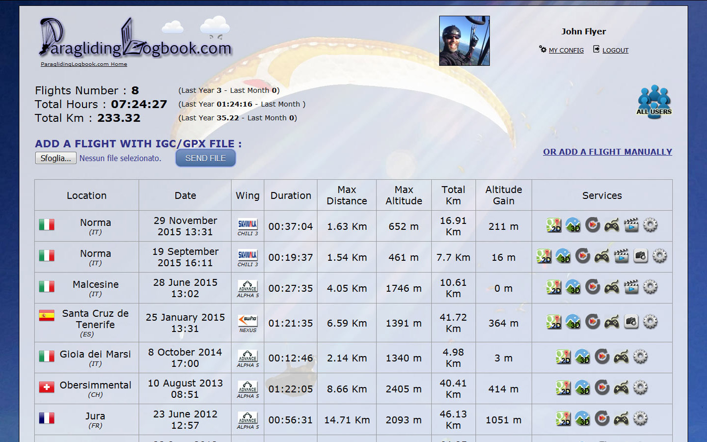 excel pilot logbook review